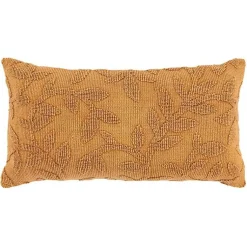 Outlet Pumpkin Stonewash Botanical Pillow Pillows