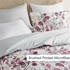 Kirklands Home Comforters|Purple Botanical 3-pc. King Comforter Set