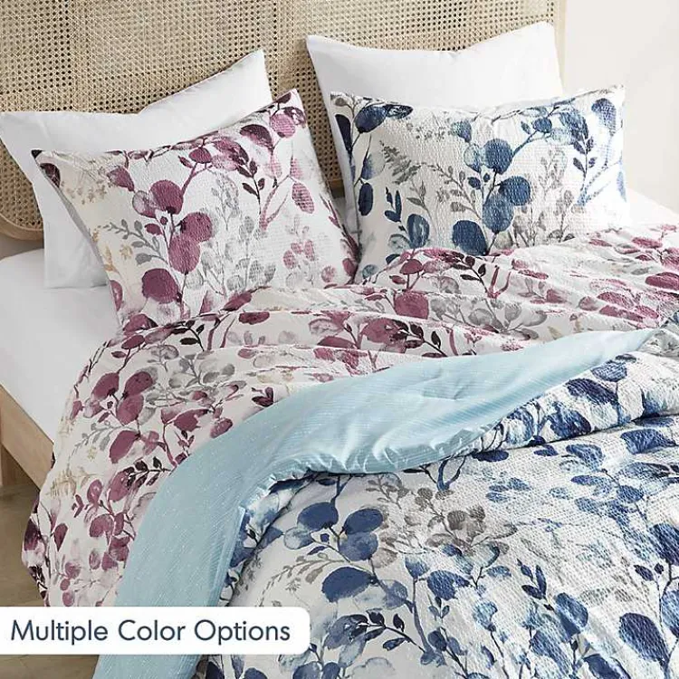 Kirklands Home Comforters|Purple Botanical 3-pc. King Comforter Set