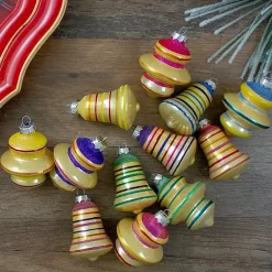 New Purple Finial and Bell 12-pc. Ornament Set Christmas Ornaments