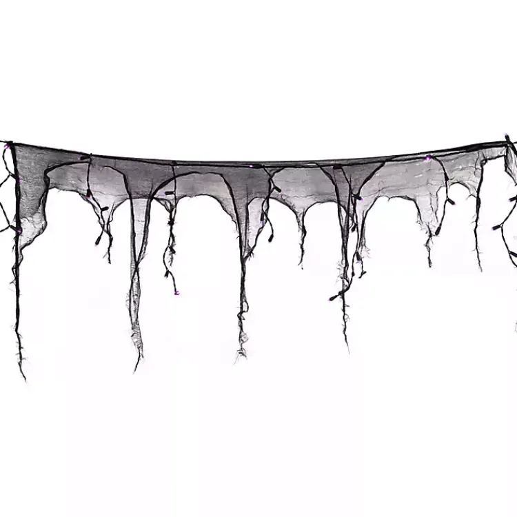 New Purple LED Gauze Drape Lights Halloween
