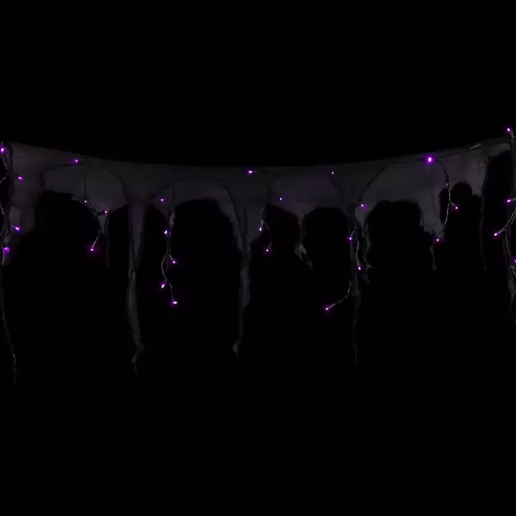 New Purple LED Gauze Drape Lights Halloween