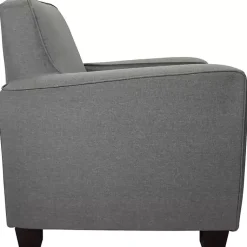 Kirklands Home Accent Chairs|Quartz Johnston Upholstered Accent Chair Gray