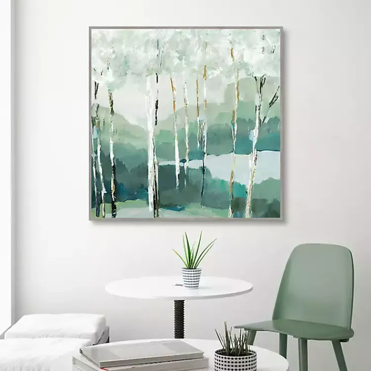 Kirklands Home Canvas Art|Quiet Birch Forest II Framed Canvas Art Print