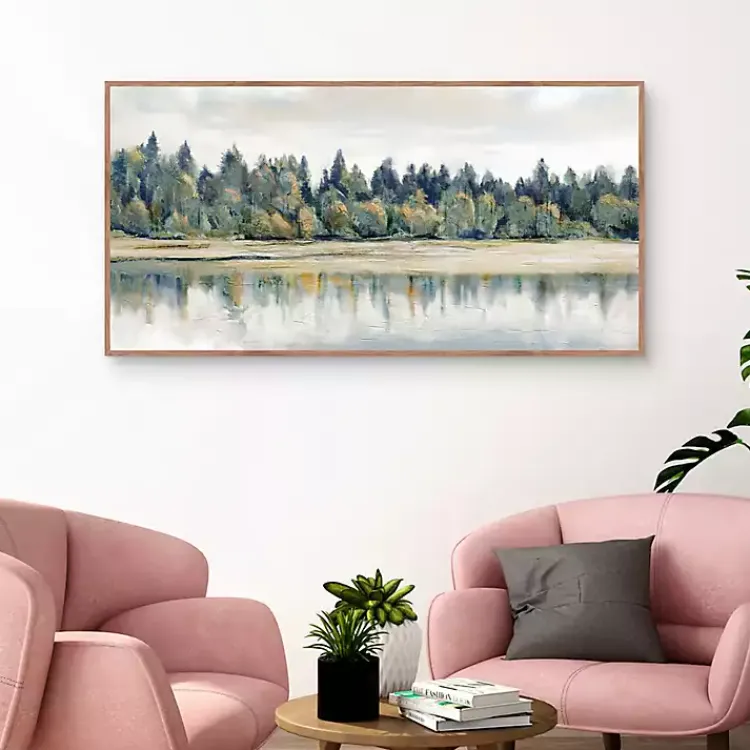 Kirklands Home Canvas Art|Quiet Reflections Framed Canvas Art Print