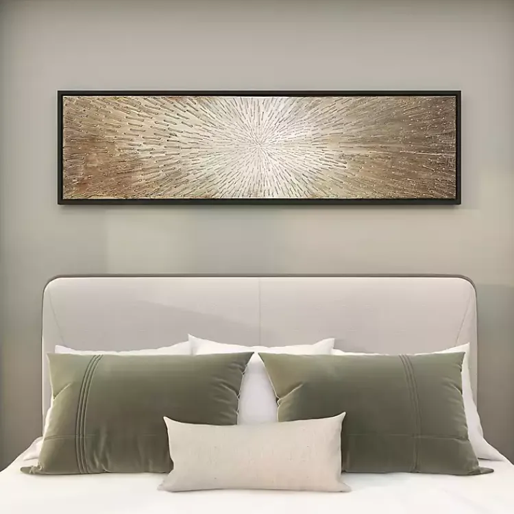 Kirklands Home Canvas Art|Radial Sunburst Framed Canvas Art Print