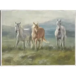 Kirklands Home Canvas Art|Rangeland Horses Framed Canvas Art Print