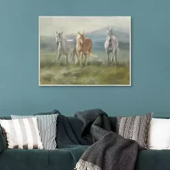 Kirklands Home Canvas Art|Rangeland Horses Framed Canvas Art Print