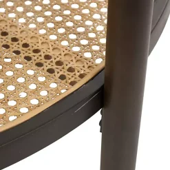 Kirklands Home Coffee Tables|Rattan and Glass 2-Tier Coffee Table