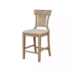 Kirklands Home Bar Stools & Counter Height Stools|Ray with Gray Wash Finish Counter Stool Brown