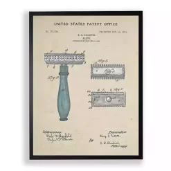 Kirklands Home Framed Art|Razor Patent Framed Art Print