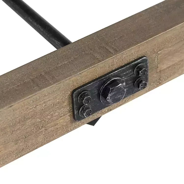 Kirklands Home Dining Chairs|Reclaimed Wood Industrial Dining Bench Brown