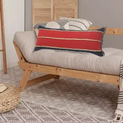 Discount Red & Navy Nautical Rope Lumbar Pillow Pillows