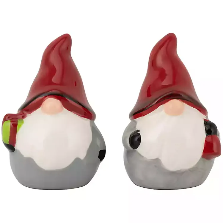 Hot Red and Gray 4-Pc. Christmas Gnome Set Christmas Decorations
