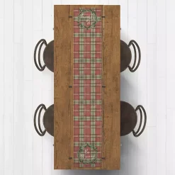 Discount Red and Green Plaid Be Merry Table Runner Christmas Dining & Entertaining