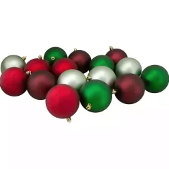 New Red and Green Shatterproof Ornaments, Set of 32 Christmas Ornaments