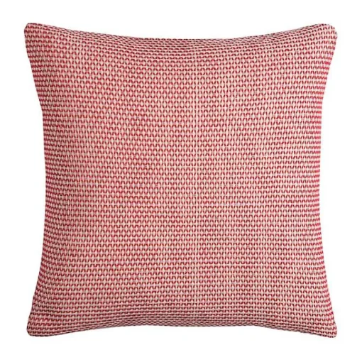 Clearance Red and Ivory Geometric Pillow, 22 in. Pillows