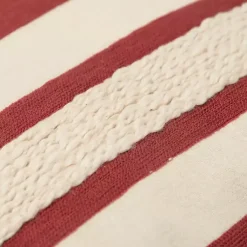 New Red Asymmetrical Linear Throw Pillow Pillows