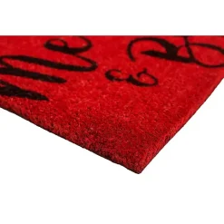 Outlet Black Merry and Bright Coir Doormat, 29 in. Outdoor Christmas Decorations