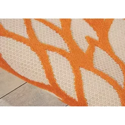 Kirklands Home Outdoor Rugs|Red Bright Floral Burst Outdoor Area Rug, 5x7