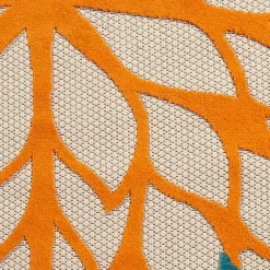 Kirklands Home Outdoor Rugs|Red Bright Floral Burst Outdoor Area Rug, 7x10