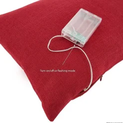 New Red Christmas Tree LED Accent Pillow Pillows