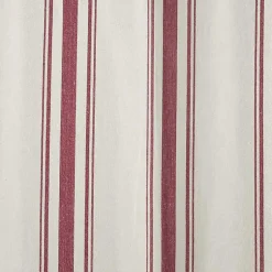 Kirklands Home Curtains & Drapes|Red Farmhouse Stripe Curtain Panels, Set of 2