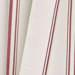 Kirklands Home Curtains & Drapes|Red Farmhouse Stripe Curtain Panels, Set of 2