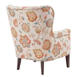 Kirklands Home Accent Chairs|Red Floral Colette Accent Chair