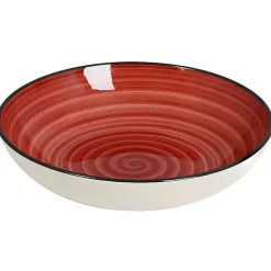 Kirklands Home Dinnerware|Gia Stoneware 24-pc. Dinnerware Set Red