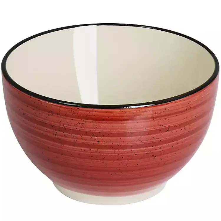 Kirklands Home Dinnerware|Gia Stoneware 24-pc. Dinnerware Set Red