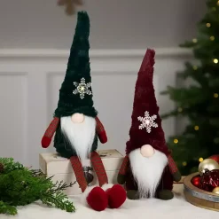 Outlet Gnome with LED Snowflake Christmas Decorations