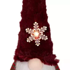 Outlet Gnome with LED Snowflake Christmas Decorations