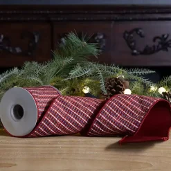 Houndstooth 10 yard Christmas Ribbon Christmas Decorations