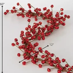 Clearance Jingle Bells Christmas Garland Christmas Arrangements & Garland