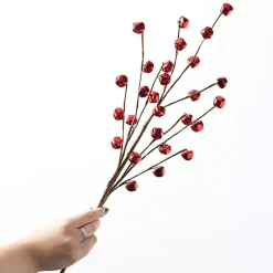 Jingle Bells Christmas Spray Stems, Set of 3 Christmas Tree Decorations