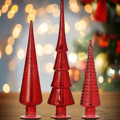 Hot Mercury Glass Christmas Trees, Set of 3 Christmas Decorations