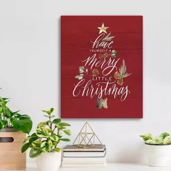 Online Merry Little Christmas Wall Plaque Christmas Art & Wall Decor