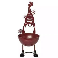 Online Metal Christmas Gnome Bowl, 15 in. Christmas Decorations