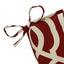 Kirklands Home Outdoor Cushions & Pillows|Red New Geometric Outdoor Chaise Cushion