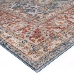 Kirklands Home Area Rugs|Red Persian Bordered Traditional Area Rug, 8x10