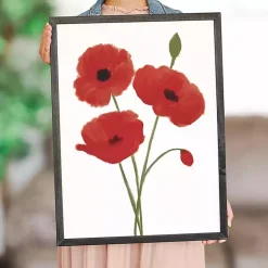 Kirklands Home Framed Art|Red Poppies Framed Art Print