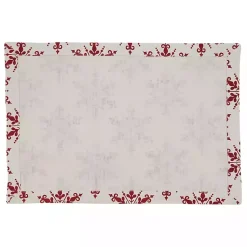 Online Red Snowflake Christmas Placemats, Set of 4 Christmas Dining & Entertaining
