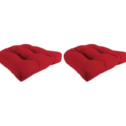 Kirklands Home Outdoor Cushions & Pillows|Veranda Outdoor Wicker Cushions, Set of 2 Red