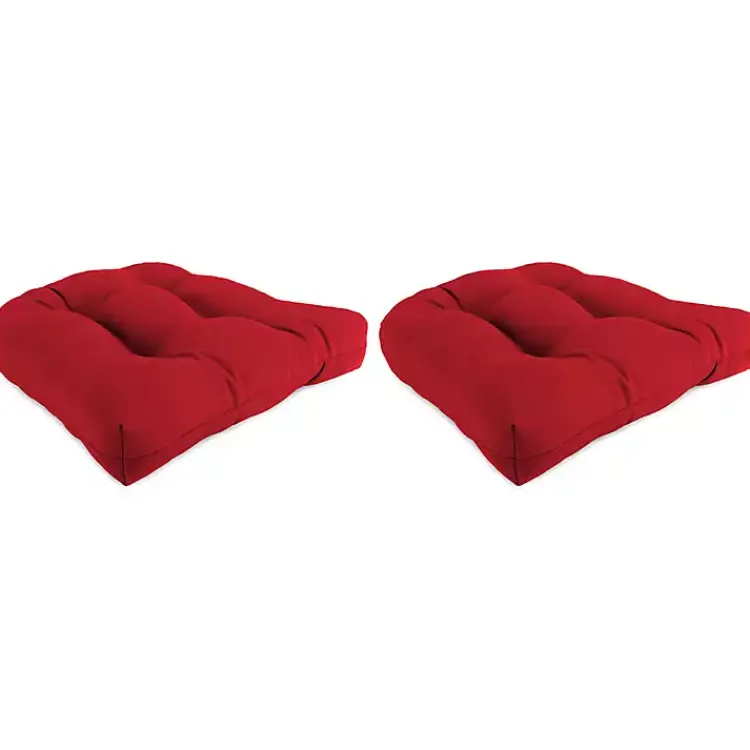Kirklands Home Outdoor Cushions & Pillows|Veranda Outdoor Wicker Cushions, Set of 2 Red