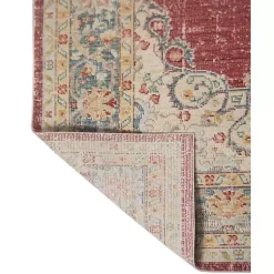 Kirklands Home Area Rugs|Vintage Medallion Area Rug, 2x3 Red
