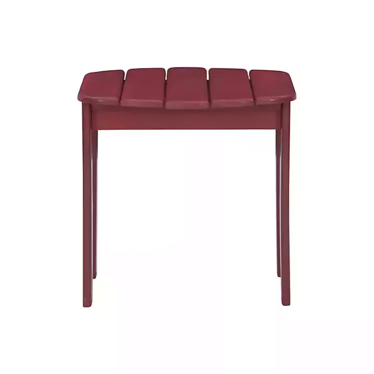 Kirklands Home Outdoor Tables|Warren Adirondack Outdoor Accent Table Red