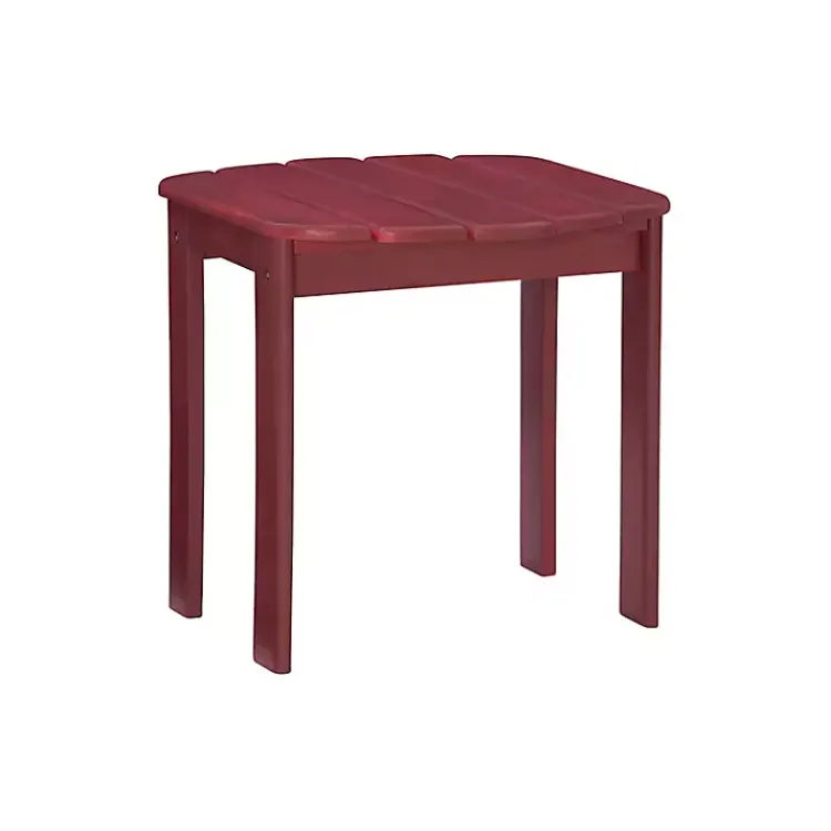 Kirklands Home Outdoor Tables|Warren Adirondack Outdoor Accent Table Red