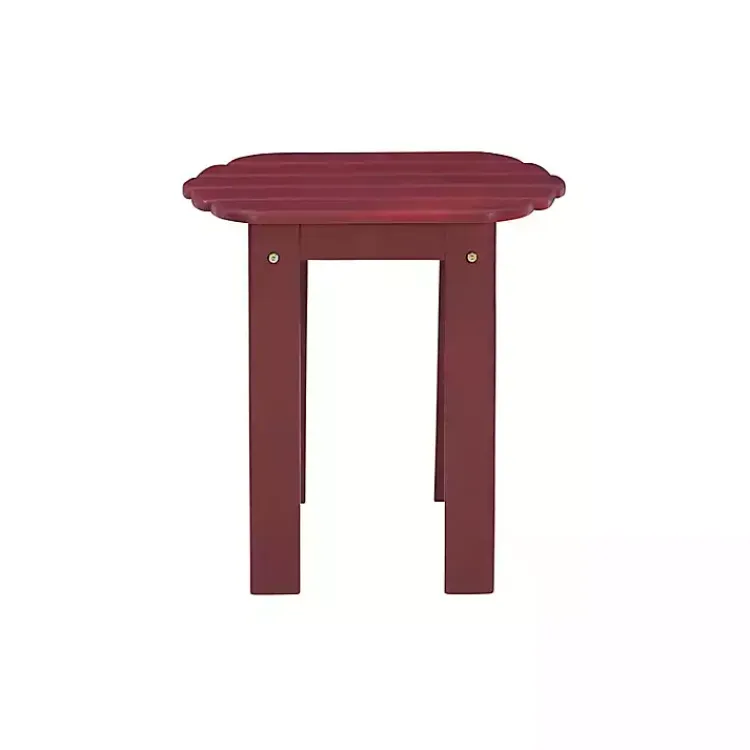 Kirklands Home Outdoor Tables|Warren Adirondack Outdoor Accent Table Red