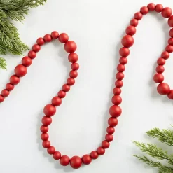 New Wood Beaded Garland Christmas Tree Decorations